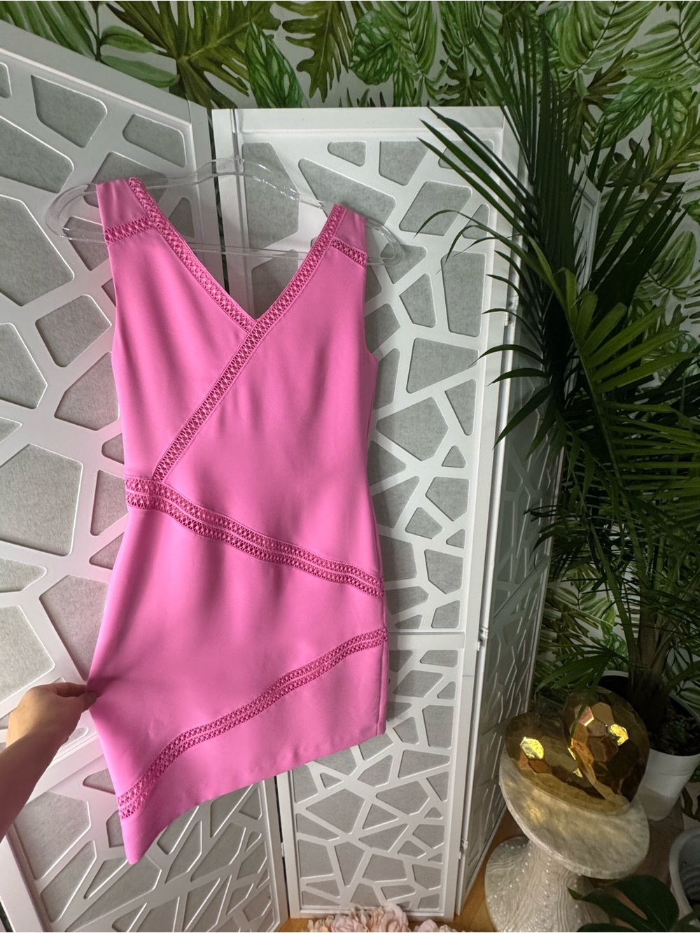 Banana Republic Hot Pink Sleeveless Dress